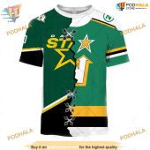 Custom Vintage Mix Minnesota North Stars Jersey Style Nhl Dallas Stars Hoodie 3d 2.jpg - demo10