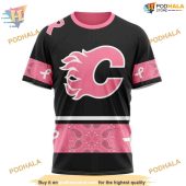 Custom We Wear Pink Breast Cancer Nhl Calgary Flames Hoodie 3d Sweatshirt 3.jpg - demo10