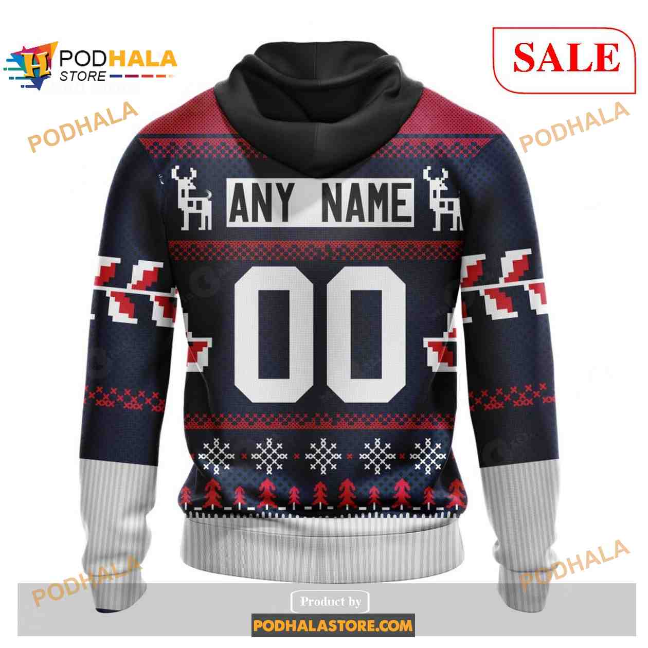 Custom Washington Capitals Chrismas Season Sweatshirt NHL Hoodie 3D Custom Washington Capitals Chrismas Season Sweatshirt NHL Hoodie 3D