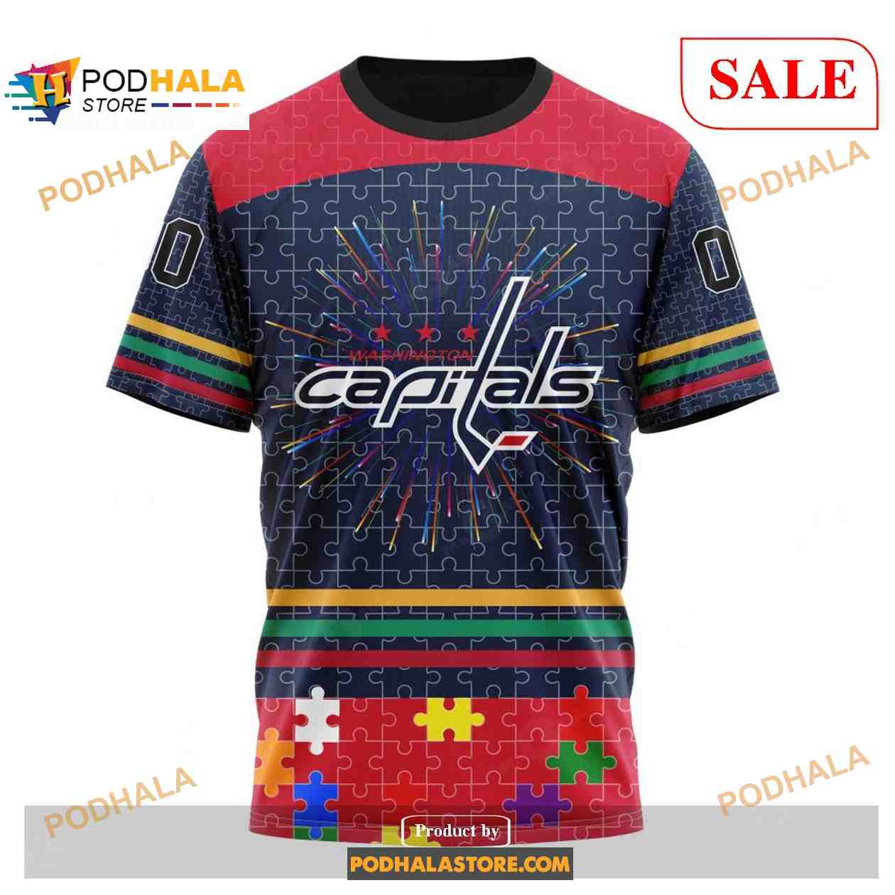 Custom Washington Capitals Fearless Aganst Autism Sweatshirt NHL Hoodie 3D Custom Washington Capitals Fearless Aganst Autism Sweatshirt NHL Hoodie 3D