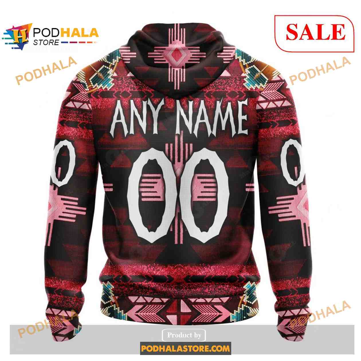 Custom Washington Capitals Native Costume Sweatshirt NHL Hoodie 3D Custom Washington Capitals Native Costume Sweatshirt NHL Hoodie 3D