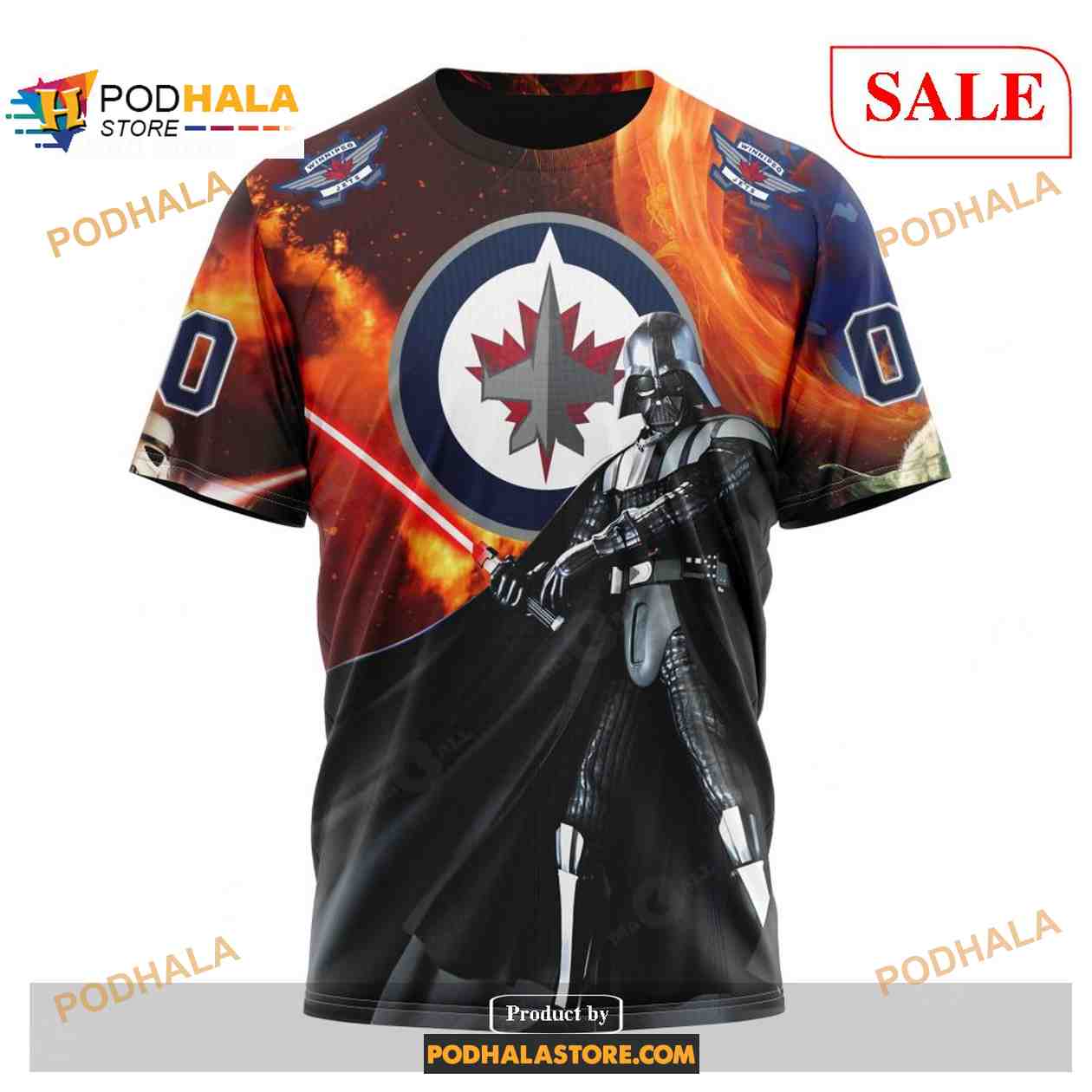 Custom Winnipeg Jets Design X Star War NHL Shirt Hoodie 3D Custom Winnipeg Jets Design X Star War NHL Shirt Hoodie 3D