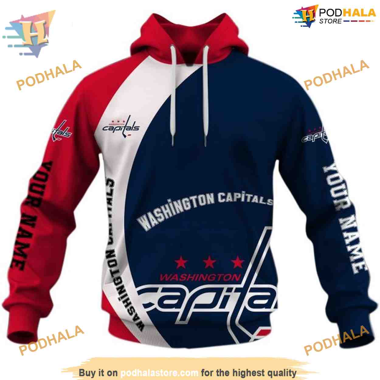Custom You Laugh I Laugh You Cry I Cry NHL Washington Capitals Hoodie 3D Custom You Laugh I Laugh You Cry I Cry NHL Washington Capitals Hoodie 3D