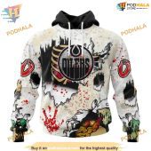 Custom Zombie Style For Halloween Nhl Edmonton Oilers Hoodie 3d 1.jpg - demo10