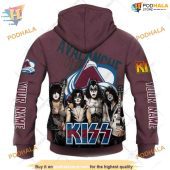 Custom Mix Kiss Band Style Nhl Colorado Avalanche Hoodie 3d Sweatshirt 3.jpg - demo10