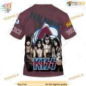 Custom Mix Kiss Band Style Nhl Colorado Avalanche Hoodie 3d Sweatshirt 4.jpg - demo10