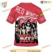 Custom Mix Kiss Band Style Nhl Detroit Red Wings Hoodie 3d 4.jpg - demo10