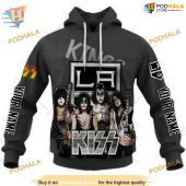 Custom X Kiss Band Style Nhl Los Angeles Kings Hoodie 3d 1.jpg - demo10