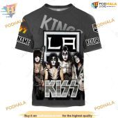 Custom X Kiss Band Style Nhl Los Angeles Kings Hoodie 3d 2.jpg - demo10
