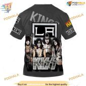 Custom X Kiss Band Style Nhl Los Angeles Kings Hoodie 3d 4.jpg - demo10