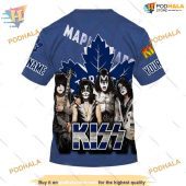 Custom X Kiss Band Style Nhl Toronto Maple Leafs Hoodie 3d 4.jpg - demo10