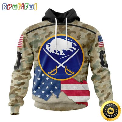 Custom NHL Buffalo Sabres Hoodie Specialized Kits For United State With Camo Color All Over Print Hoodie Unisex Tshirt Hoodie