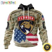 Custom NHL Florida Panthers Hoodie Specialized Kits For United State With Camo Color All Over Print Hoodie Unisex Tshirt Hoodie