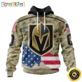 Custom NHL Vegas Golden Knights Hoodie Specialized Kits For United State With Camo Color All Over Print Hoodie Unisex Tshirt Hoodie