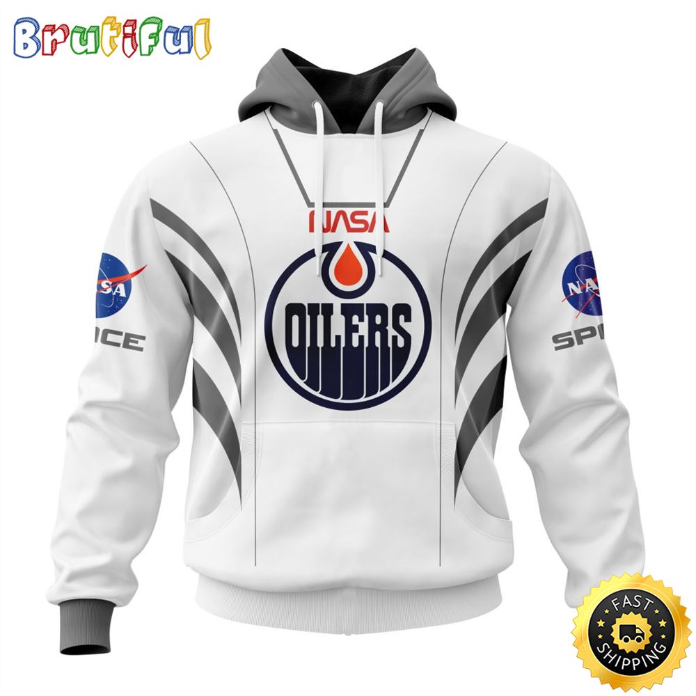 Custom Name NHL Edmonton Oilers Hoodie Special Space Force NASA Astronaut All Over Print 3D Unisex Hoodie Custom Name NHL Edmonton Oilers Hoodie Special Space Force NASA Astronaut All Over Print 3D Unisex Hoodie