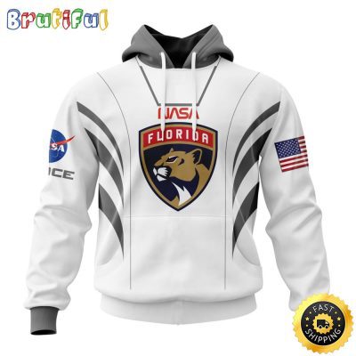 Custom Name NHL Florida Panthers Hoodie Special Space Force NASA Astronaut All Over Print 3D Unisex Hoodie