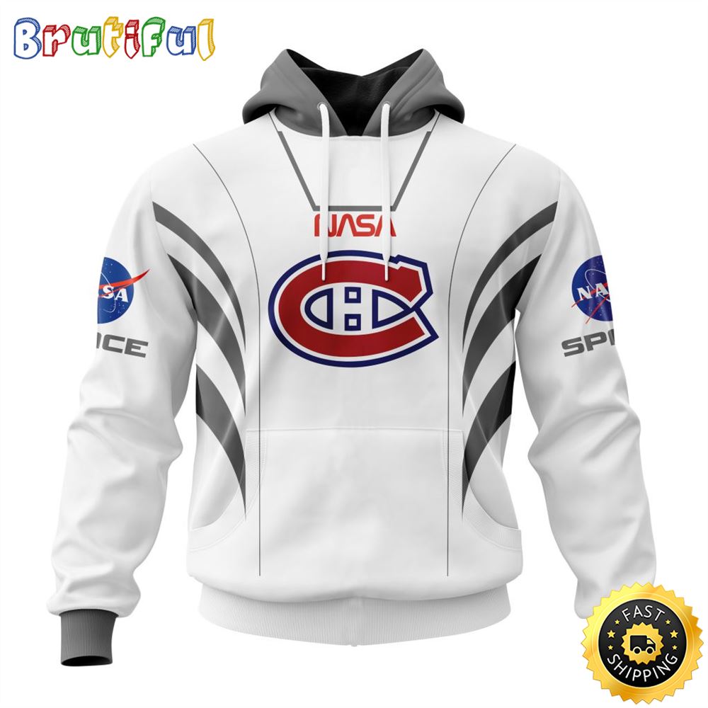 Custom Name NHL Montreal Canadiens Hoodie Special Space Force NASA Astronaut All Over Print 3D Unisex Hoodie Custom Name NHL Montreal Canadiens Hoodie Special Space Force NASA Astronaut All Over Print 3D Unisex Hoodie