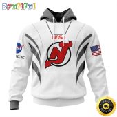 Custom Name NHL New Jersey Devils Hoodie Special Space Force NASA Astronaut All Over Print 3D Unisex Hoodie