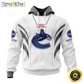 Custom Name NHL Vancouver Canucks Hoodie Special Space Force NASA Astronaut All Over Print 3D Unisex Hoodie