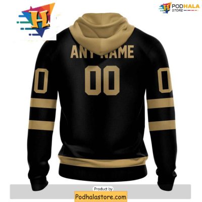 Customizable Golden Knights 3D Hoodie, Blackout Design Vegas Golden Knights Clothing for Fans
