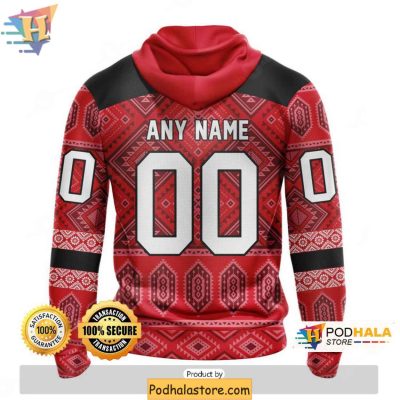 Customizable New Jersey Devils 3D Hoodie Native Design NHL Merchandise