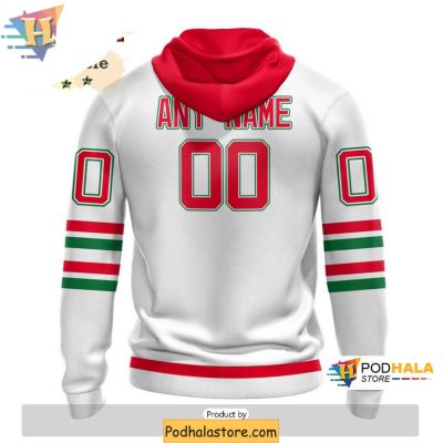 Customizable New Jersey Devils 3D Hoodie with Bold Whiteout Design