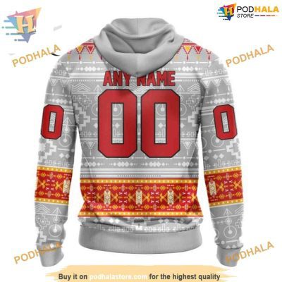 Customized Native Design NHL Calgary Flames Hoodie 3D Sweatshirt
