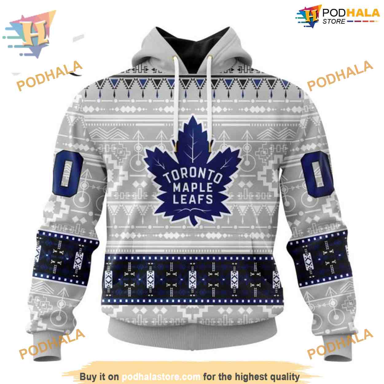 Customized Native Design NHL Toronto Maple Leafs Hoodie 3D Customized Native Design NHL Toronto Maple Leafs Hoodie 3D