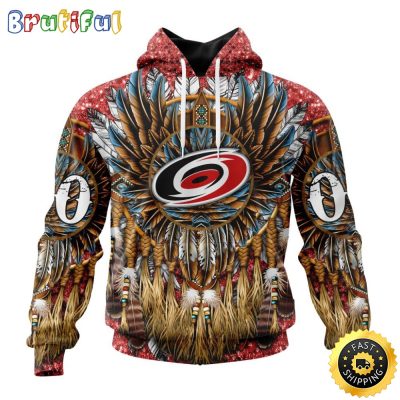 Customized NHL Carolina Hurricanes Hoodie Special Native Costume Design 3D Hoodie Unisex Tshirt Hoodie