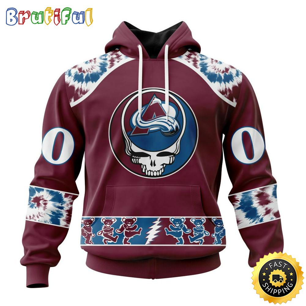 Customized NHL Colorado Avalanche Hoodie Special Grateful Dead Skull All Over Print 3D Hoodie Unisex Hoodie Tshirt Customized NHL Colorado Avalanche Hoodie Special Grateful Dead Skull All Over Print 3D Hoodie Unisex Hoodie Tshirt