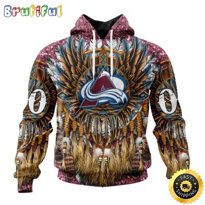 Customized NHL Colorado Avalanche Hoodie Special Native Costume Design 3D Hoodie Unisex Tshirt Hoodie