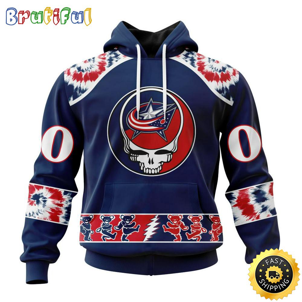 Customized NHL Columbus Blue Jackets Hoodie Special Grateful Dead Skull All Over Print 3D Hoodie Unisex Hoodie Tshirt Customized NHL Columbus Blue Jackets Hoodie Special Grateful Dead Skull All Over Print 3D Hoodie Unisex Hoodie Tshirt