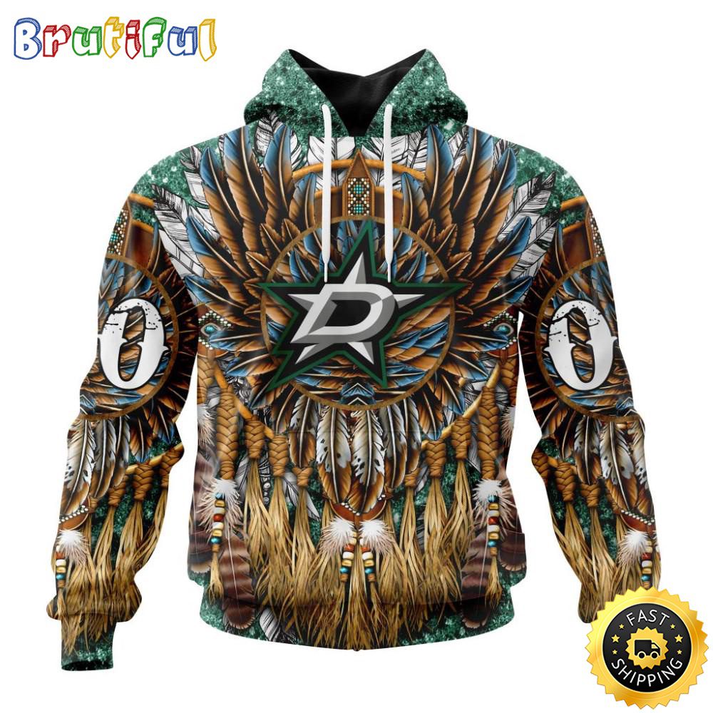 Customized NHL Dallas Stars Hoodie Special Native Costume Design 3D Hoodie Unisex Tshirt Hoodie