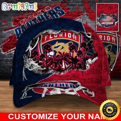 Customized NHL Florida Panthers Baseball Cap New Collection For Sports Fans