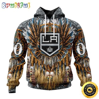 Customized NHL Los Angeles Kings Hoodie Special Native Costume Design 3D Hoodie Unisex Tshirt Hoodie