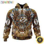 Customized NHL Nashville Predators Hoodie Special Native Costume Design 3D Hoodie Unisex Tshirt Hoodie