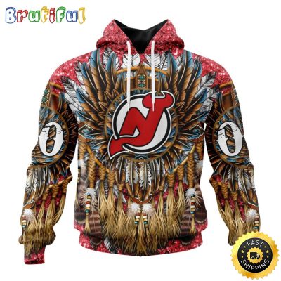 Customized NHL New Jersey Devils Hoodie Special Native Costume Design 3D Hoodie Unisex Tshirt Hoodie