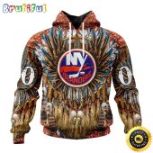 Customized NHL New York Islanders Hoodie Special Native Costume Design 3D Hoodie Unisex Tshirt Hoodie