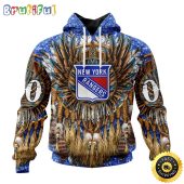 Customized NHL New York Rangers Hoodie Special Native Costume Design 3D Hoodie Unisex Tshirt Hoodie