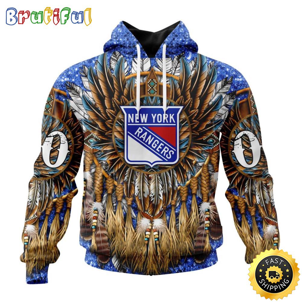 Customized NHL New York Rangers Hoodie Special Native Costume Design 3D Hoodie Unisex Tshirt Hoodie