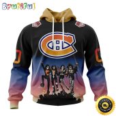 Customized NHL Ottawa Senators Hoodie X KISS Band Design All Over Print 3D Hoodie Unisex Hoodie Tshirt