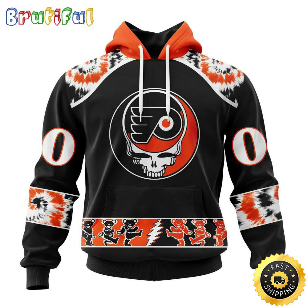 Customized NHL Philadelphia Flyers Hoodie Special Grateful Dead Skull All Over Print 3D Hoodie Unisex Hoodie Tshirt Customized NHL Philadelphia Flyers Hoodie Special Grateful Dead Skull All Over Print 3D Hoodie Unisex Hoodie Tshirt