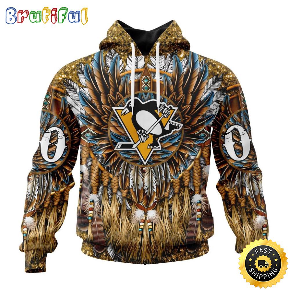 Customized NHL Pittsburgh Penguins Hoodie Special Native Costume Design 3D Hoodie Unisex Tshirt Hoodie