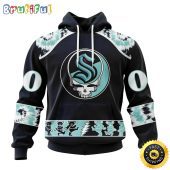 Customized NHL Seattle Kraken Hoodie Special Grateful Dead Skull All Over Print 3D Hoodie Unisex Hoodie Tshirt