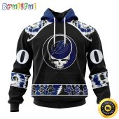 Customized NHL Tampa Bay Lightning Hoodie Special Grateful Dead Skull All Over Print 3D Hoodie Unisex Hoodie Tshirt