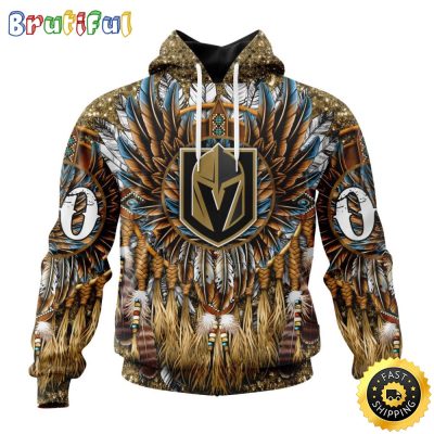 Customized NHL Vegas Golden Knights Hoodie Special Native Costume Design 3D Hoodie Unisex Tshirt Hoodie