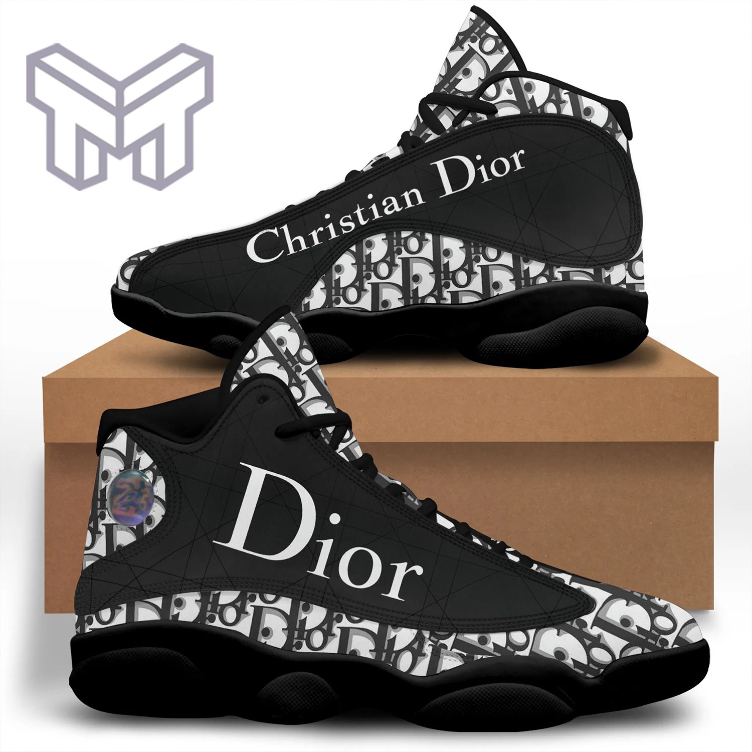 Dior Black White Air Jordan 13 Sneakers Shoes Hot 2023 Dior Black White Air Jordan 13 Sneakers Shoes Hot 2023