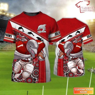 Dolphins Personalized Name 3D T-Shirt Hoodie Zipper Hoodie for men and women, Gift For Nrl Fan