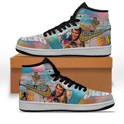 Elvis Presley TCB Band Air Jordan 1 Hightop Shoes