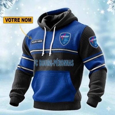 FC Bourg-P?ronnas Personalized waffle knit hoodie